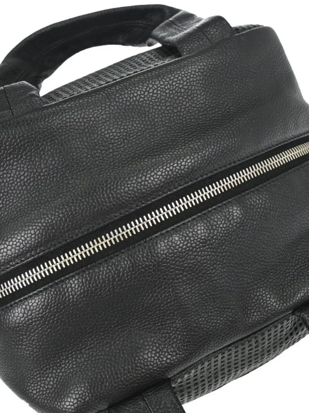 Chanel Black Perforated Calfskin Handbag 179182
